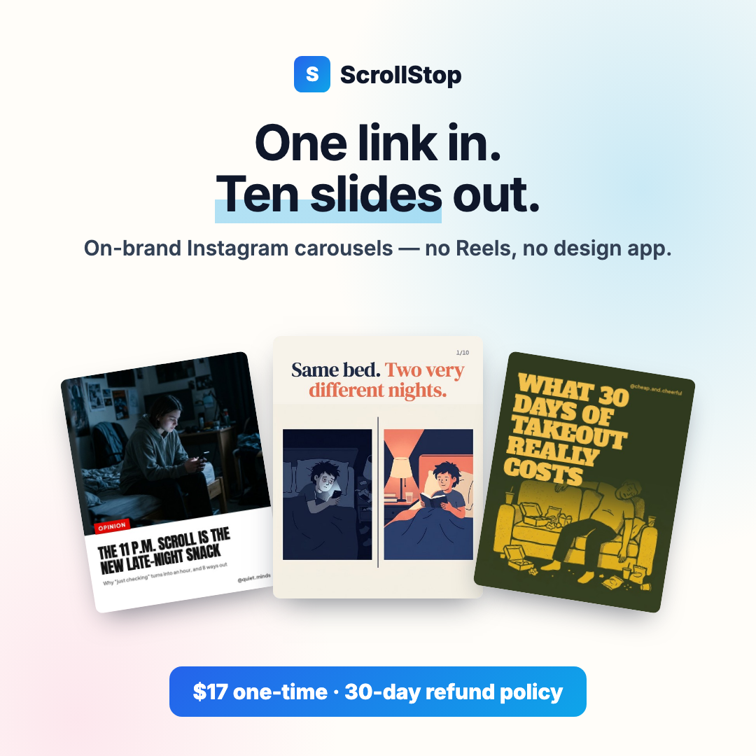 ScrollStop banner 1080×1080
